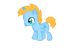 Size: 900x563 | Tagged: alicorn, alicorn oc, artist:aurorri, blank flank, colt, derpibooru import, horn, male, oc, oc:harmony star, safe, simple background, solo, transparent background, unofficial characters only, wings