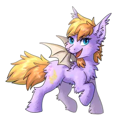 Size: 2000x2000 | Tagged: safe, artist:kaliner123, derpibooru import, oc, oc:kaliner, unofficial characters only, bat pony, pony, 2020 community collab, derpibooru community collaboration, bat pony oc, bat wings, cute, female, simple background, solo, transparent background, wings