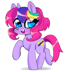 Size: 1837x1911 | Tagged: safe, artist:techycutie, derpibooru import, oc, oc:techy twinkle, unofficial characters only, pony, unicorn, 2020 community collab, derpibooru community collaboration, cute, cutie mark, female, simple background, solo, stars, transparent background