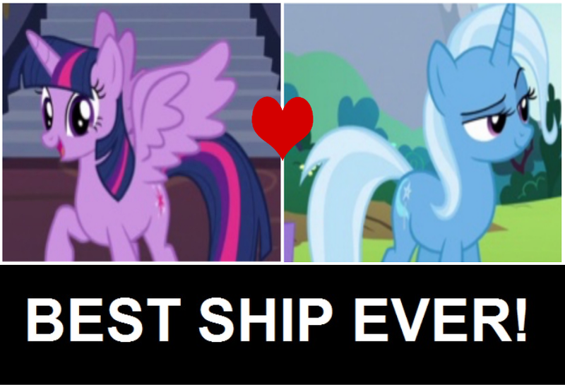 Size: 828x564 | Tagged: safe, derpibooru import, edit, edited screencap, screencap, trixie, twilight sparkle, twilight sparkle (alicorn), alicorn, best ship, female, lesbian, shipping, shipping domino, twixie