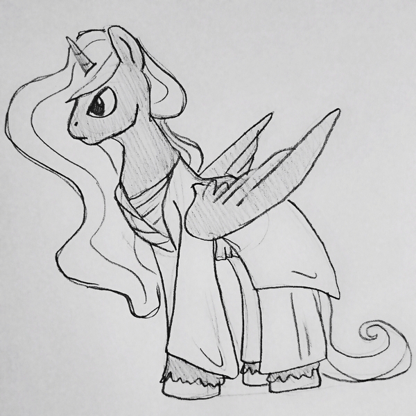 Size: 1232x1233 | Tagged: alicorn, alicorn oc, artist:smirk, derpibooru import, fully clothed, horn, monochrome, oc, oc:james glastos, safe, solo, wings