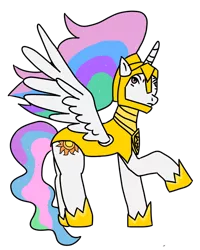 Size: 1000x1250 | Tagged: safe, artist:costello336, derpibooru import, princess celestia, alicorn, pony, armor, clothes, simple background, solo, transparent background