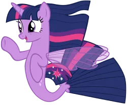 Size: 6673x5563 | Tagged: absurd resolution, alicorn, artist:andoanimalia, cutie mark, derpibooru import, female, safe, seaponified, seapony (g4), seapony twilight, simple background, solo, species swap, surf and/or turf, transparent background, twilight sparkle, twilight sparkle (alicorn), vector