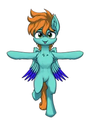 Size: 4677x6614 | Tagged: safe, artist:calena, derpibooru import, oc, unofficial characters only, pegasus, pony, 2020 community collab, derpibooru community collaboration, absurd resolution, bipedal, community related, female, requested art, simple background, solo, t pose, transparent background