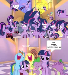 Size: 863x960 | Tagged: safe, artist:alanshimuratyli, artist:faze-alan-mskull2019, derpibooru import, fluttershy, princess twilight 2.0, rainbow dash, spike, twilight sparkle, twilight sparkle (alicorn), alicorn, dragon, pegasus, pony, unicorn, .mov, the last problem, alternate hairstyle, baby, babylight sparkle, base used, blindfold, cheerleader, cheerleader outfit, cheerleader sparkle, clothes, cringing, evil grin, female, filly, filly twilight sparkle, future twilight, g5, grammar error, grin, laughing, messy mane, multeity, op is trying too hard, op isn't even trying anymore, pony.mov, punklight sparkle, smiling, socks, sparkle sparkle sparkle, striped socks, twilight snapple, unicorn twilight, wat, younger