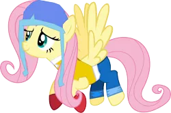 Size: 5728x3778 | Tagged: safe, derpibooru import, editor:crisx284, fluttershy, pony, digimon, digimon adventure, simple background, solo, sora takenouchi, transparent background