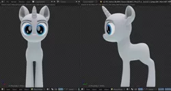 Size: 1280x679 | Tagged: safe, artist:acrylic, artist:neuronexyt, derpibooru import, pony, unicorn, 3d, blender