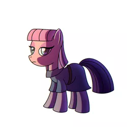 Size: 1000x1000 | Tagged: safe, artist:cappie, derpibooru import, maud pie, pony, clothes, dress, female, mare, simple background, solo, white background