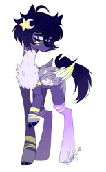 Size: 541x877 | Tagged: artist:huirou, chest fluff, derpibooru import, female, mare, oc, pegasus, safe, simple background, solo, transparent background