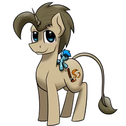 Size: 1920x1920 | Tagged: safe, artist:valthonis, derpibooru import, oc, oc:pashtet, oc:valthonis, unofficial characters only, pony, unicorn, 2020 community collab, derpibooru community collaboration, leonine tail, male, plushie, simple background, solo, transparent background