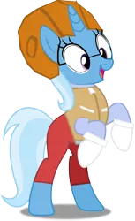 Size: 3050x5000 | Tagged: safe, derpibooru import, edit, editor:crisx284, trixie, pony, unicorn, clothes, digimon, digimon adventure 02, female, mare, rearing, simple background, solo, transparent background, yolei inoue