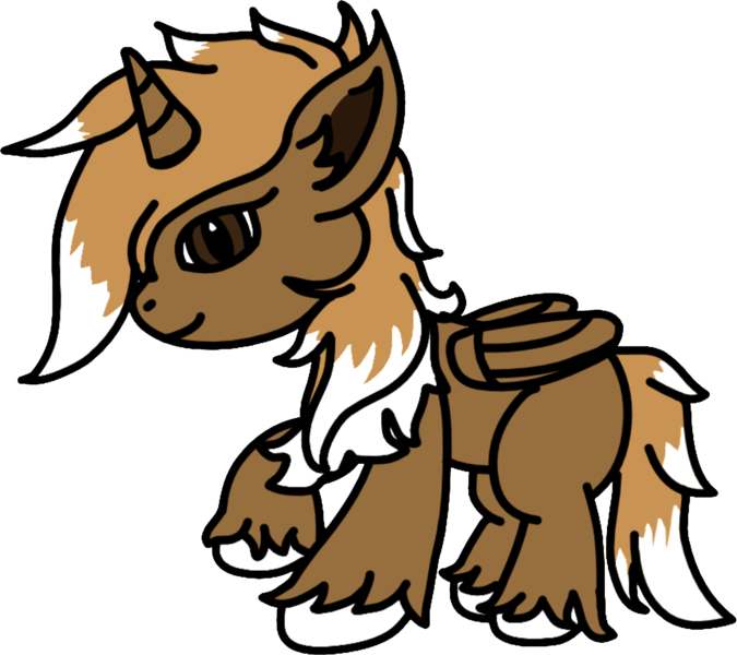 Size: 1911x1698 | Tagged: safe, artist:applecider120, derpibooru import, edit, editor:ciaran, oc, unofficial characters only, alicorn, eevee, pony, 2020 community collab, derpibooru community collaboration, alicorn oc, colt, horn, male, pokémon, simple background, solo, transparent background, wings