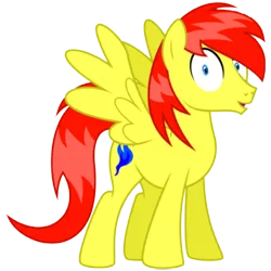 Size: 3200x3200 | Tagged: safe, artist:masem, derpibooru import, edit, editor:ciaran, oc, oc:crimson azure, pegasus, pony, 2020 community collab, derpibooru community collaboration, 5 bits, awkward, male, simple background, solo, standing, transparent background