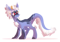 Size: 1600x1116 | Tagged: safe, artist:torusthescribe, derpibooru import, oc, oc:candlewick, dracony, dragon, hybrid, pony, interspecies offspring, male, offspring, parent:discord, parent:twilight sparkle, parents:discolight, simple background, solo, transparent background