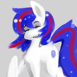 Size: 3000x3000 | Tagged: safe, artist:anonymous, derpibooru import, oc, oc:nasapone, earth pony, pony, /mlp/, 4chan, cute, drawthread, laughing, simple background, solo