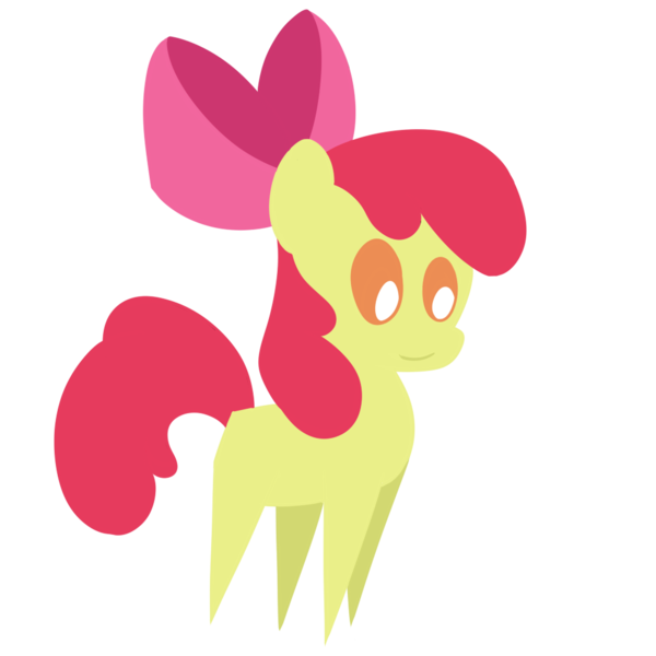 Size: 1000x1000 | Tagged: safe, artist:dragonfoorm, derpibooru import, apple bloom, earth pony, pony, apple bloom's bow, bow, female, filly, hair bow, pointy ponies, simple background, solo, transparent background, vector