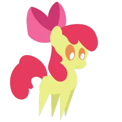 Size: 1000x1000 | Tagged: safe, artist:dragonfoorm, derpibooru import, apple bloom, earth pony, pony, apple bloom's bow, bow, female, filly, hair bow, pointy ponies, simple background, solo, transparent background, vector