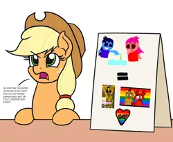 Size: 1100x900 | Tagged: safe, artist:mkogwheel, derpibooru import, edit, applejack, bear, earth pony, fox, human, alex jones, angry, animatronic, applejack's sign, blushing, bowtie, chemicals, clothes, crossover, dark blue zalgressa pagie, equal sign, exploitable meme, eyebrows, eyepatch, eyes closed, female, five nights at freddy's, flask, foxy, freddy fazbear, frexy, gay, gay pride, giggling, golden foxy, hat, inverted mouth, male, mare, meme, movieunleashers, pink underwear, pride, rainbow, rainbow heart, red eyes, reference, reference used, smiling, text, underwear, water, zalgo, zalgressa pagie