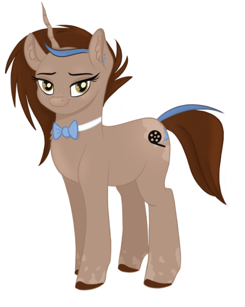 Size: 1200x1500 | Tagged: safe, artist:nyota71, derpibooru import, oc, oc:shadow feather, unofficial characters only, pony, unicorn, 2020 community collab, derpibooru community collaboration, body markings, bowtie, colored hooves, ear piercing, earring, female, jewelry, looking at you, mare, piercing, simple background, solo, spots, transparent background