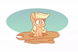 Size: 1200x800 | Tagged: safe, artist:heir-of-rick, derpibooru import, applejack, earth pony, pony, applejack's hat, cowboy hat, cute, female, filly, filly applejack, freckles, hat, jackabetes, mare, no pupils, simple background, sitting, solo, stetson, white background, younger