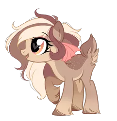 Size: 2468x2559 | Tagged: safe, artist:emberslament, derpibooru import, oc, oc:coffee cream, unofficial characters only, deer, deer pony, original species, bow, cute, female, hair bow, heart eyes, looking up, open mouth, simple background, transparent background, unshorn fetlocks, wingding eyes