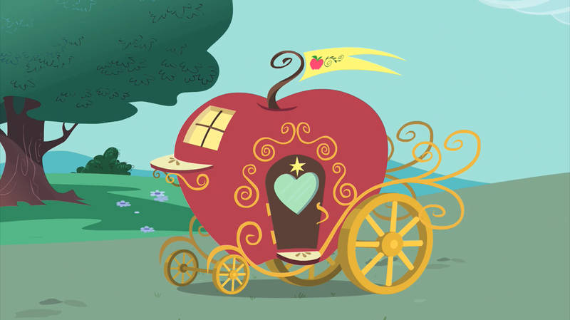 Size: 2880x1618 | Tagged: apple carriage, carriage, derpibooru import, no pony, safe, screencap, the best night ever, vehicle