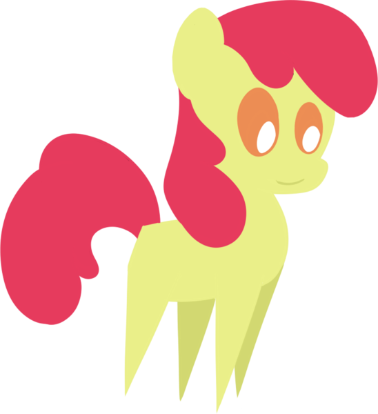 Size: 721x789 | Tagged: safe, artist:dragonfoorm, derpibooru import, edit, editor:slayerbvc, vector edit, apple bloom, earth pony, pony, accessory-less edit, female, filly, missing accessory, pointy ponies, simple background, solo, transparent background, vector