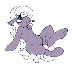 Size: 2450x2250 | Tagged: safe, artist:skoon, derpibooru import, oc, oc:alabaster, unofficial characters only, earth pony, 2020 community collab, derpibooru community collaboration, male, reclining, simple background, solo, transparent background