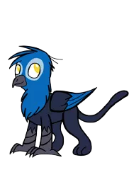 Size: 2912x3992 | Tagged: safe, artist:mjangelvortex, derpibooru import, oc, oc:gerald, unofficial characters only, gryphon, 2020 community collab, derpibooru community collaboration, gift art, male, simple background, smiling, solo, standing, transparent background