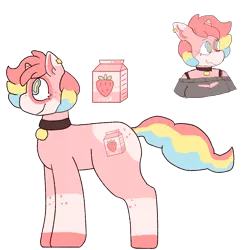 Size: 2000x2000 | Tagged: safe, artist:rigbythememe, derpibooru import, oc, oc:milky (rigbythememe), unofficial characters only, unicorn, reference sheet, simple background, solo, transparent background