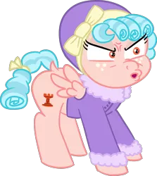 Size: 2287x2565 | Tagged: safe, artist:poniidesu, derpibooru import, cozy glow, pegasus, pony, frenemies (episode), blue hair, bow, clothes, cozy glow is best facemaker, cozy glow is not amused, cozybetes, curly mane, cute, dock, eyelashes, female, filly, foal, freckles, high res, simple background, solo, transparent background, wings