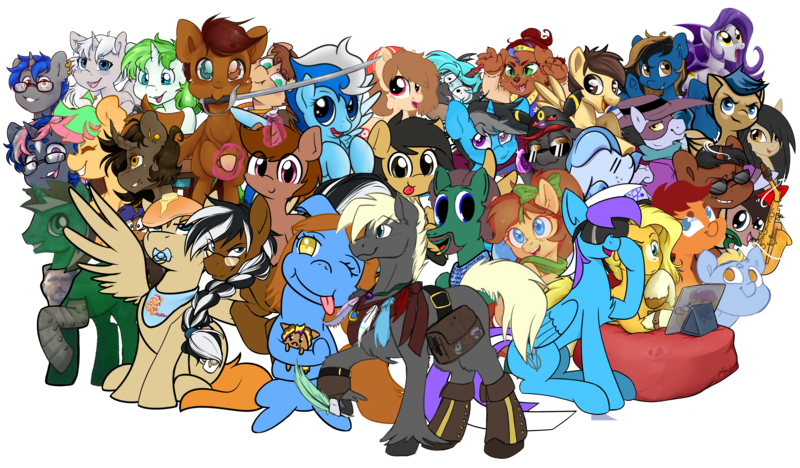 Size: 5500x3216 | Tagged: safe, artist:adamata64, artist:autumn-tea-pony, artist:flywheel, artist:midnightpremiere, artist:some_dumb_crumb, artist:taurson, artist:xeirla, derpibooru import, oc, oc:amarynceus, oc:andon, oc:argodaemon, oc:blazing beams, oc:coffee, oc:copper coils, oc:crisom chin, oc:dootie mcdootface, oc:fiesta, oc:flying fish, oc:flywheel, oc:fun fact, oc:heaven swirl, oc:minch, oc:minty root, oc:mocha latte, oc:mona pie, oc:nas, oc:paleheart, oc:rowan, oc:ruby, oc:saxguy, oc:sleepy sketch, oc:sonder, oc:sparrow, oc:taurson, oc:tpressleyj, oc:umi zee, oc:volt, oc:wing, oc:yaasho, diamond dog, earth pony, pegasus, pony, unicorn, 2020 community collab, derpibooru community collaboration, looking at you, magic, musical instrument, pacifier, plushie, saber, saxophone, simple background, sword, telekinesis, tongue out, transparent background, weapon