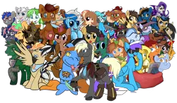 Size: 5500x3216 | Tagged: safe, artist:adamata64, artist:autumn-tea-pony, artist:flywheel, artist:midnightpremiere, artist:some_dumb_crumb, artist:taurson, artist:xeirla, derpibooru import, oc, oc:amarynceus, oc:andon, oc:argodaemon, oc:blazing beams, oc:coffee, oc:copper coils, oc:crisom chin, oc:dootie mcdootface, oc:fiesta, oc:flying fish, oc:flywheel, oc:fun fact, oc:heaven swirl, oc:minch, oc:minty root, oc:mocha latte, oc:mona pie, oc:nas, oc:paleheart, oc:rowan, oc:ruby, oc:saxguy, oc:sleepy sketch, oc:sonder, oc:sparrow, oc:taurson, oc:tpressleyj, oc:umi zee, oc:volt, oc:wing, oc:yaasho, diamond dog, earth pony, pegasus, pony, unicorn, 2020 community collab, derpibooru community collaboration, looking at you, magic, musical instrument, pacifier, plushie, saber, saxophone, simple background, sword, telekinesis, tongue out, transparent background, weapon