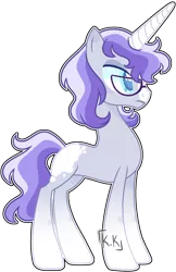 Size: 1350x2088 | Tagged: safe, artist:kurosawakuro, derpibooru import, oc, pony, unicorn, base used, colored pupils, female, glasses, mare, offspring, parent:double diamond, parent:princess luna, parents:lunadiamond, simple background, solo, transparent background