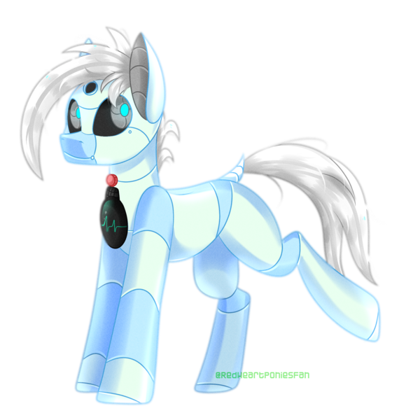 Size: 2000x2000 | Tagged: safe, artist:redheartponiesfan, derpibooru import, oc, oc:leon, pony, robot, robot pony, male, simple background, solo, transparent background