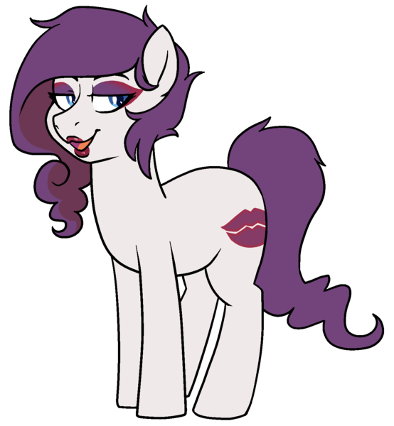 Size: 1386x1500 | Tagged: safe, artist:/d/non, derpibooru import, oc, oc:diva, unofficial characters only, earth pony, pony, 2020 community collab, derpibooru community collaboration, female, lidded eyes, lipstick, mare, simple background, solo, transparent background