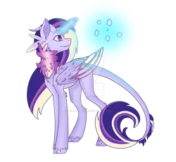 Size: 1280x1178 | Tagged: alicorn, alpharian, artist:irennecalder, derpibooru import, deviantart watermark, female, mare, obtrusive watermark, original species, safe, simple background, solo, transparent background, watermark