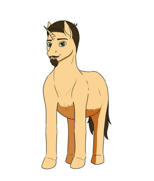 Size: 1700x2000 | Tagged: safe, artist:0-van-0, derpibooru import, oc, oc:hop tea, unofficial characters only, pony, unicorn, 2020 community collab, derpibooru community collaboration, facial hair, goatee, looking at you, moustache, simple background, smiling, solo, standing, transparent background