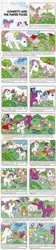 Size: 496x2200 | Tagged: bow, clothes, comic:my little pony (g1), confetti and the paper pixies, confetti (g1), derpibooru import, dress, flower, g1, goblin, hat, house, official, paper pixies, paper place, parasol (g1), pinwheel, pixie, pixie princess, rain, rain goblin, safe, sparkler (g1), suit, tail bow, tissue (g1), umbrella, wagon, wet paper, windy