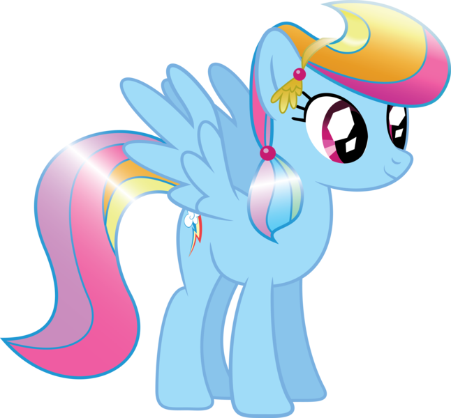 Size: 5008x4651 | Tagged: safe, artist:mysteriouskaos, derpibooru import, rainbow dash, crystal pony, pegasus, pony, spoiler:s03, absurd resolution, alternate hairstyle, crystallized, female, mare, simple background, solo, spread wings, transparent background, vector, wings