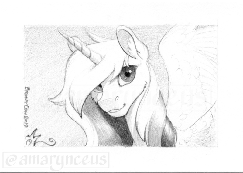 Size: 1050x750 | Tagged: alicorn, alicorn oc, artist:amarynceus, derpibooru import, female, grayscale, horn, looking at you, mare, monochrome, oc, oc:rocky harmony, pencil drawing, safe, simple background, solo, traditional art, unofficial characters only, white background, wings