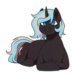 Size: 1024x1024 | Tagged: safe, artist:eggymy, deleted from derpibooru, derpibooru import, oc, pony, unicorn, female, mare, prone, simple background, solo, transparent background