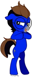 Size: 340x829 | Tagged: artist needed, safe, derpibooru import, oc, oc:ennex, unofficial characters only, earth pony, pony, evil grin, grin, scheming, simple background, smiling, solo, transparent background