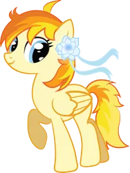 Size: 1644x2181 | Tagged: derpibooru import, mascot, oc, oc:sunflower, safe, simple background, skyblue ribbon, solo, transparent background, unofficial characters only