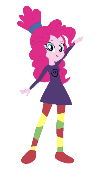 Size: 403x681 | Tagged: safe, artist:selenaede, artist:user15432, derpibooru import, pinkie pie, human, equestria girls, barely eqg related, base used, clothes, crossover, dress, eqg promo pose set, hair bun, image, namesake, pinky dinky doo, pinky dinky doo (character), png, purple dress, shoes, simple background, transparent background