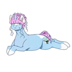 Size: 1024x1024 | Tagged: safe, artist:eggymy, deleted from derpibooru, derpibooru import, oc, pony, unicorn, female, mare, prone, simple background, solo, transparent background