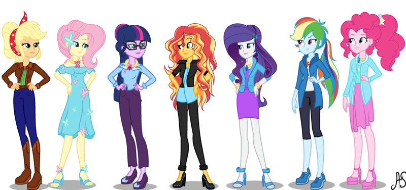 Size: 3571x1680 | Tagged: safe, artist:sparkling-sunset-s08, derpibooru import, applejack, fluttershy, pinkie pie, rainbow dash, rarity, sci-twi, sunset shimmer, twilight sparkle, equestria girls, adult, base used, glasses, humane five, humane seven, humane six, older, older applejack, older fluttershy, older pinkie pie, older rainbow dash, older rarity, older sci-twi, older sunset, older twilight, simple background, transparent background, vector