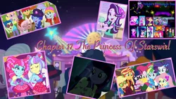 Size: 3840x2160 | Tagged: safe, derpibooru import, edit, edited screencap, screencap, adagio dazzle, applejack, aria blaze, dirk thistleweed, fluttershy, kiwi lollipop, nolan north, pinkie pie, princess thunder guts, rainbow dash, rarity, sci-twi, sonata dusk, starlight glimmer, sunset shimmer, supernova zap, twilight sparkle, vignette valencia, alicorn, fanfic, eqg summertime shorts, equestria girls, equestria girls series, festival filters, how to backstage, inclement leather, lost and pound, mirror magic, rainbow rocks, sunset's backstage pass!, spoiler:choose your own ending (season 2), spoiler:eqg series (season 2), spoiler:eqg specials, clothes, fanfic art, fanfic cover, guitar, inclement leather: vignette valencia, k-lo, lost and pound: spike, musical instrument, pajamas, phone, postcrush, puppy, su-z, the dazzlings