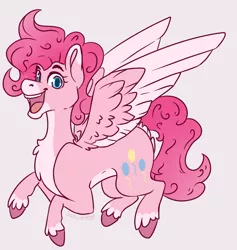 Size: 742x783 | Tagged: safe, artist:sona-artist, derpibooru import, pinkie pie, pegasus, pony, leak, spoiler:g5, g5, pegasus pinkie pie, pinkie pie (g5), race swap, simple background, solo