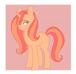 Size: 2761x2695 | Tagged: safe, artist:kittii-kat, derpibooru import, oc, oc:zinnia, pony, unicorn, blank flank, male, offspring, parent:fluttershy, parent:sunburst, parents:flutterburst, solo, stallion